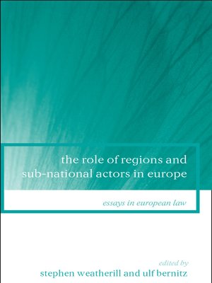 cover image of The Role of Regions and Sub-National Actors in Europe